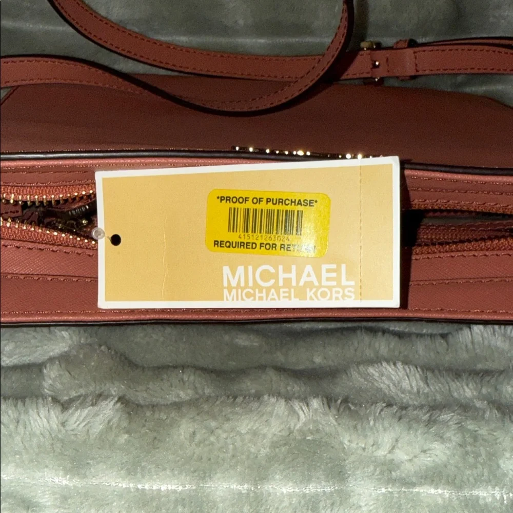 NWT! Michael Kors Jet Set Travel Large Messenger Leather Crossbody Bag - Picture 10 of 13